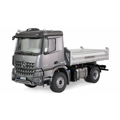 Mercedes-Benz Arocs Hydraulik Muldenkipper Pro 4x4 1:14 RTR grau