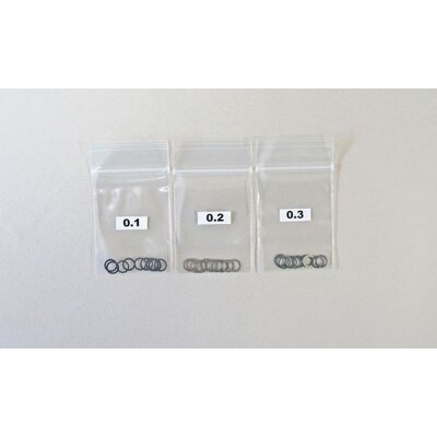 ZEHNTELSCHEIBEN SET 5x7 (0.1 / 0.2 / 0.3, 10Stk.)