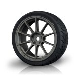 Felge 5H grau mit AD Onroad Reifen (4 Stück)