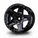 Crawler Felge 648 1.9" (+5 Offset) silber schwarz (4 Stück)