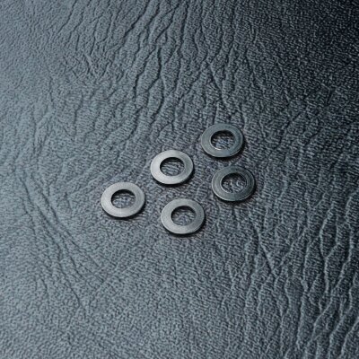 Beilagscheibe Alu 3x5.5x0.5mm schwarz (5 Stück)
