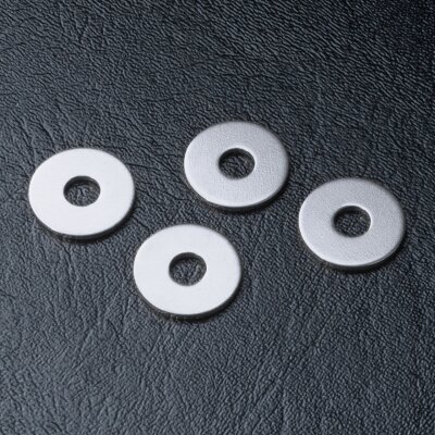Radmitnehmer Distanzscheibe Alu 1.0mm silber (4 Stück)