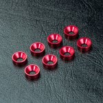 Unterlegscheibe für Senkkopf Alu red (8 Stück)