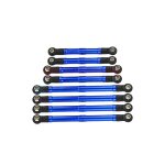 Spurstangen-Set 6061-T6 Aluminium blau