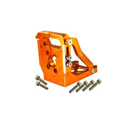Motorhalter 7075-T6 Aluminium orange mit Schnellmontage