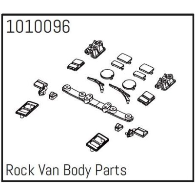 Rock Van Body Parts Micro PRO Crawler 1:18