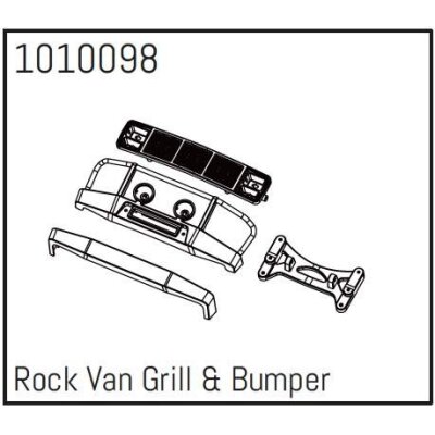 Rock Van Grill & Bumper Micro PRO Crawler 1:18