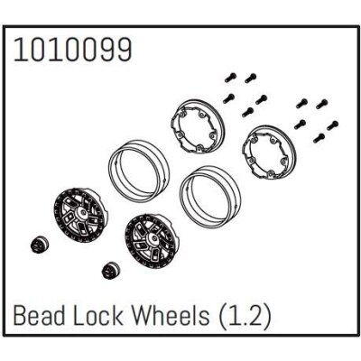 Bead Lock Wheel ( 1.2 ) Micro PRO Crawler 1:18