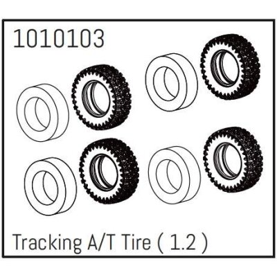 Tracking A/T Tire ( 1.2 ) Micro PRO Crawler 1:18