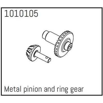 Metal pinion and ring gear Micro PRO Crawler 1:18