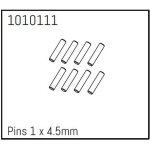 1 x 4.5mm PIn (8 pcs.) Micro PRO Crawler 1:18