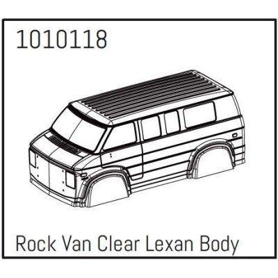 Rock Van Clear Lexan Body Micro PRO Crawler 1:18