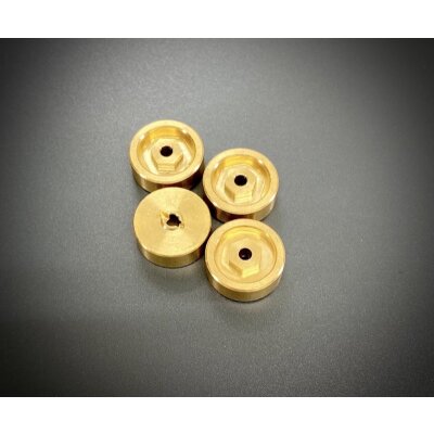 Optional Brass Wheel Hex Hubs 11g Micro PRO Crawler 1:18 (4 pcs)