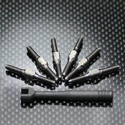 SB401 30mm Ti Turnbuckle Rods Set (30mm Ti TurnbuckleRods *6
