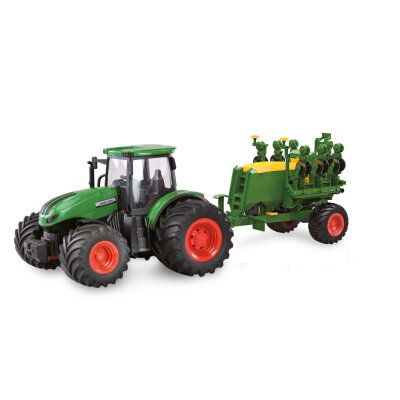 RC-Traktor mit Sämaschine, Sound & Licht, 1:24 RTR grün