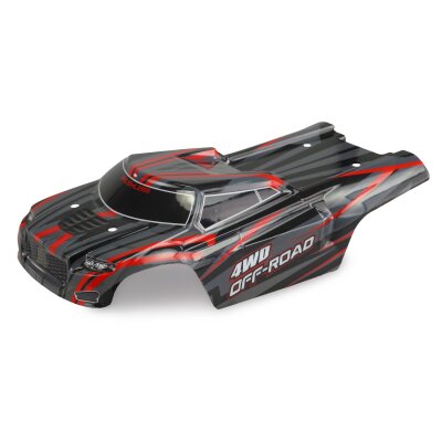 Karosserie Truggy Hyper Go schwarz/rot