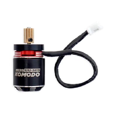 Micro Komodo Brushless Motor mit Ritzel 11Z Messing