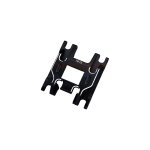 Bodenplatte Chassis 7075-T6 Aluminium schwarz