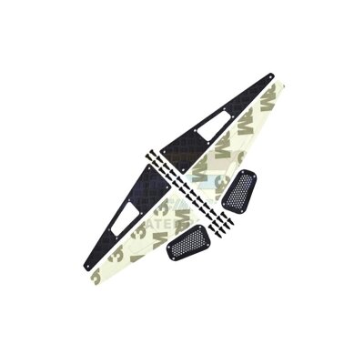 Kotflügel vorne Metall-Schutz schwarz