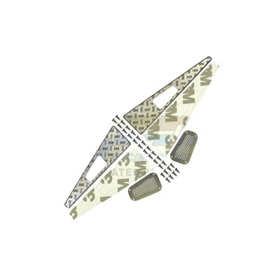 Kotflügel vorne Metall-Schutz silber