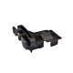 Bulkhead 7075-T6 Aluminium hinten schwarz