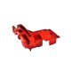 Bulkhead 7075-T6 Aluminium hinten rot