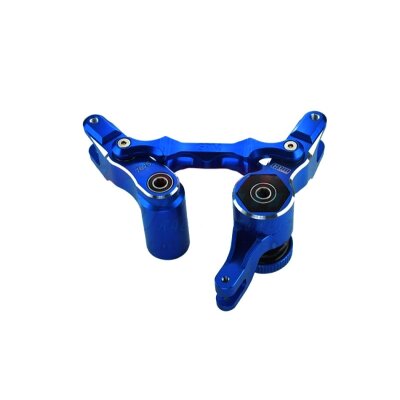 Lenk-Set 7075-T6 Aluminium vorne blau