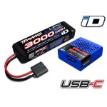Completer-Kit USBC-Multi-Chemie Lader + 2s 3000mAh 7,4V Lipo
