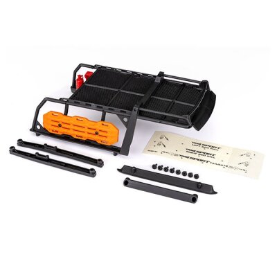 Expeditions-Dachträger mit Traktionshilfen orange komplett