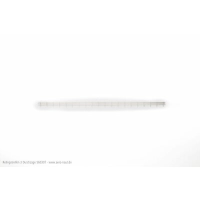 Relingstreifen, 3 Abstand Durchzüge gesamt ca.5mm