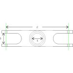 Alu-Mittelstück 47mm  0°