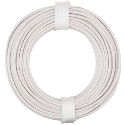Litze / Schaltlitze Kabel weiß, 24 x 0,1mm (10m)