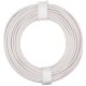 Litze / Schaltlitze Kabel weiß, 24 x 0,1mm (10m)