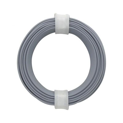 Litze / Schaltlitze Kabel grau, 24 x 0,1mm (10m)