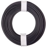 Litze / Schaltlitze Kabel schwarz, 24 x 0,1mm (10m)