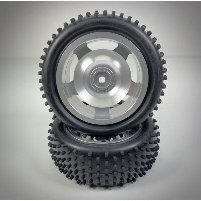 Aluminium Buggy Räderset 4WD vorne 12mm Hex 1:10 (2 St.)