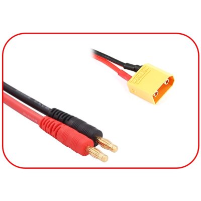 Ladekabel 4mm Goldkontaktstecker - XT90 300mm