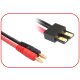 Ladekabel 4mm Goldkontaktstecker passend f. Traxxas 300mm