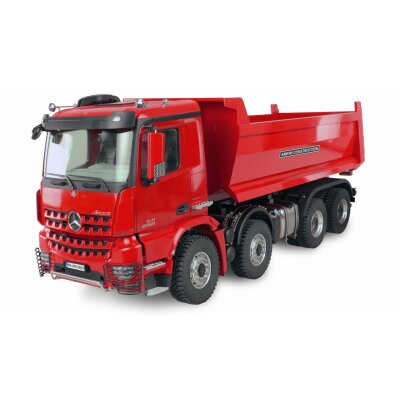 Mercedes-Benz Arocs Hydraulik Abrollkipper Pro 8x8 1:14 RTR rot