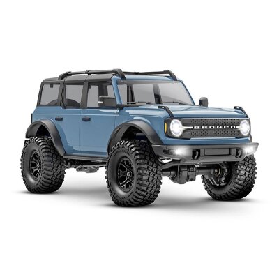 TRAXXAS TRX-4M Ford Bronco 4x4 blau 1/18 Crawler RTR SET Brushed, mit Akku und USB Lade + 9783 LED-Kit