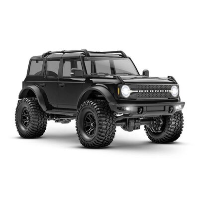 TRAXXAS TRX-4M Ford Bronco 4x4 schwarz 1/18 Crawler RTR SET Brushed, mit Akku und USB Lade + 9783 LED-Kit