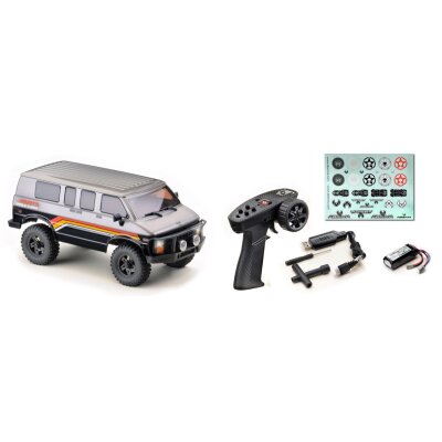1:18 Green Power Elektro Modellauto RC Mini PRO EVO Crawler "Rock Van V2" gunmetal 4WD RTR