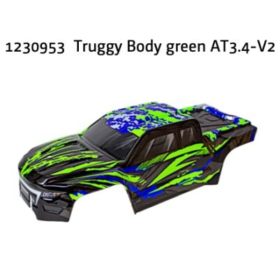 Truggy Karosserie grün AT3.4-V2