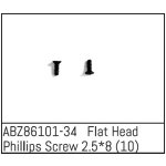 Flat Head Phillips Screw 2.5*8 - Mini AMT (10 St.)