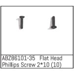 Flat Head Phillips Screw 2*10 - Mini AMT (10 St.)