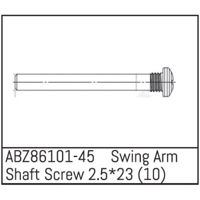 Swing Arm Shaft Screw 2.5*23 - Mini AMT (10 St.)