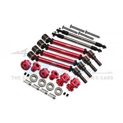 Stahl CVD gehärtet mit Aluwelle Set v/h rot (WideMaxx)