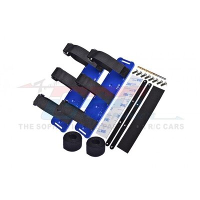Akkuhalter-Set 7075-T6 Aluminium blau