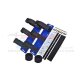 Akkuhalter-Set 7075-T6 Aluminium blau