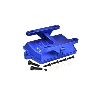 Empfängerboxabdeckung 7075-T6 Alu mit Elektrikhalter blau